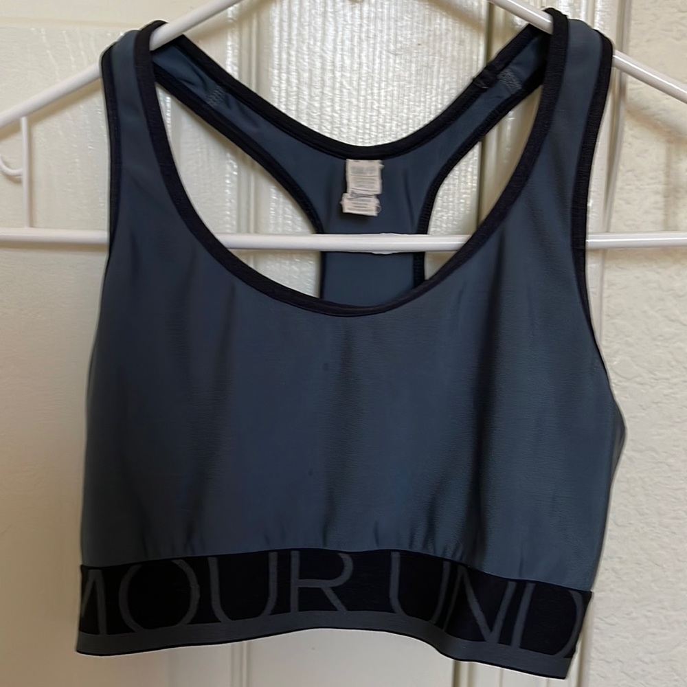 Under Armour Grey and Black Sports Bra